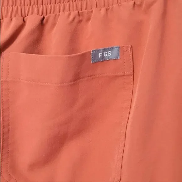 Figs Technical Collection Burnt Orange Scrub Pants - Picture 5 of 6